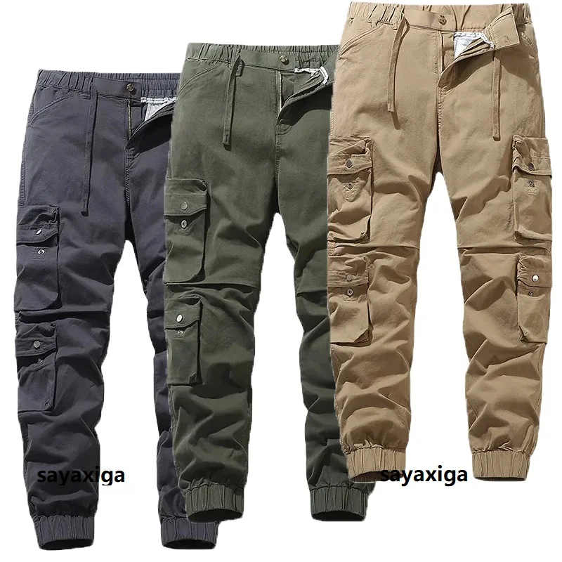 Fashion High Quality Slim Multi pocket Casual Tactical Cargo Pants Male Streetwear Harajuku Joggers Men Clothing cotton Trousers
Fashion High Quality Slim Multi pocket Casual Tactical Cargo Pants Male Streetwear Harajuku Joggers Men Clothing cotton Trousers