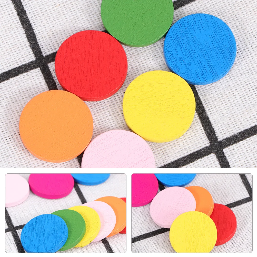 200 Pcs Wooden Disc Learning Tool Classroom Math Teaching Tools Colored Counters Two for CD Child
200 Pcs Wooden Disc Learning Tool Classroom Math Teaching Tools Colored Counters Two for CD Child