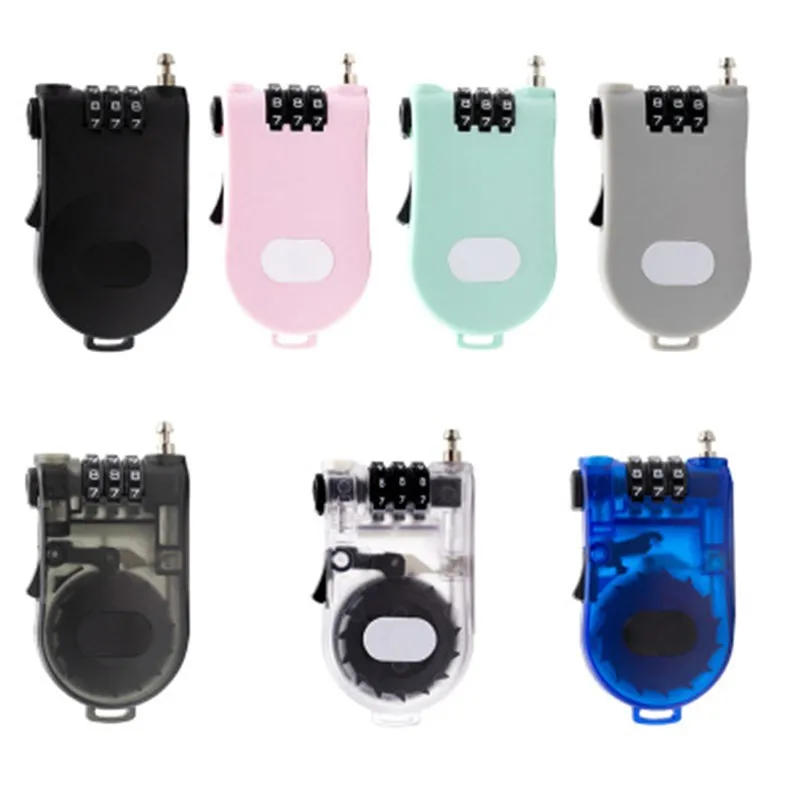 Helmet Bike Lock Retractable Cable Lock Elastic Stretch Flexible 3 Digit Password Lock Bicycle Accessories
Helmet Bike Lock Retractable Cable Lock Elastic Stretch Flexible 3 Digit Password Lock Bicycle Accessories
