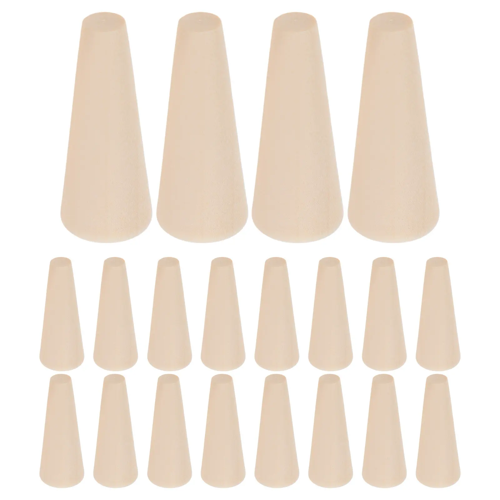 Набор из 20 подставок для колец из натурального дерева в форме конуса, минималистичный органайзер для демонстрации ювелирных изделий, для дома, магазина, декора, DIY-подставка для колец
Набор из 20 подставок для колец из натурального дерева в форме конуса, минималистичный органайзер для демонстрации ювелирных изделий, для дома, магазина, декора, DIY-подставка для колец