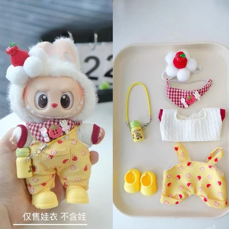 Cute Cartoon Creative Apple Clothes Pendant Six-piece Set with Glasses Shoes Suitable for Labubu Vinyl Doll Clothes Accessories
Cute Cartoon Creative Apple Clothes Pendant Six-piece Set with Glasses Shoes Suitable for Labubu Vinyl Doll Clothes Accessories