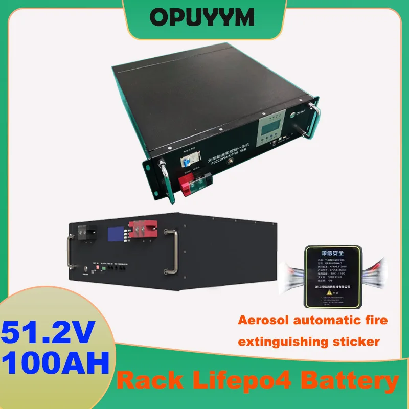 51.2V 100AH 105AH Rack Lifepo4 Battery 32140 DALY BMS Aerosol Fire Extinguisher for Home Energy Storage System Emergency Power
51.2V 100AH 105AH Rack Lifepo4 Battery 32140 DALY BMS Aerosol Fire Extinguisher for Home Energy Storage System Emergency Power