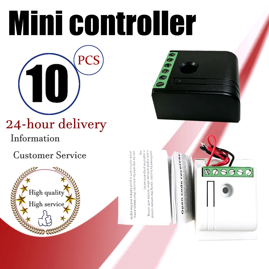DC12-24V 433.92MHz Universal RF Receiver Module Max 31 Remote Storage for Garage Door Sliding Gate Barrier Opener
DC12-24V 433.92MHz Universal RF Receiver Module Max 31 Remote Storage for Garage Door Sliding Gate Barrier Opener