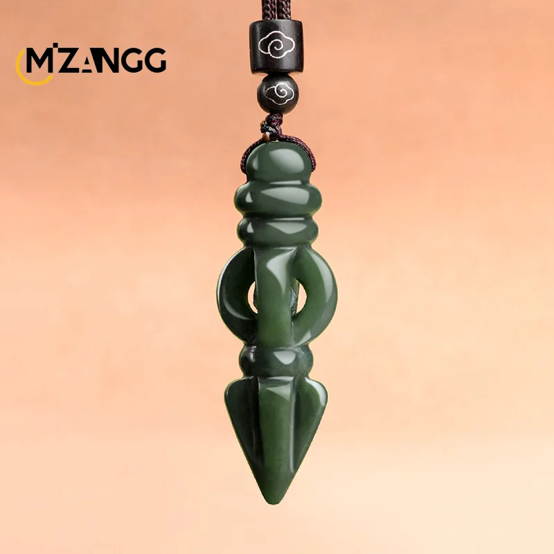 Natural Hetian Jade Down Magic Pestle Ink Jade Pendant Upscale Atmospheric Men's Jade Necklace Jewelry Lucky Amulet Gift
Natural Hetian Jade Down Magic Pestle Ink Jade Pendant Upscale Atmospheric Men's Jade Necklace Jewelry Lucky Amulet Gift