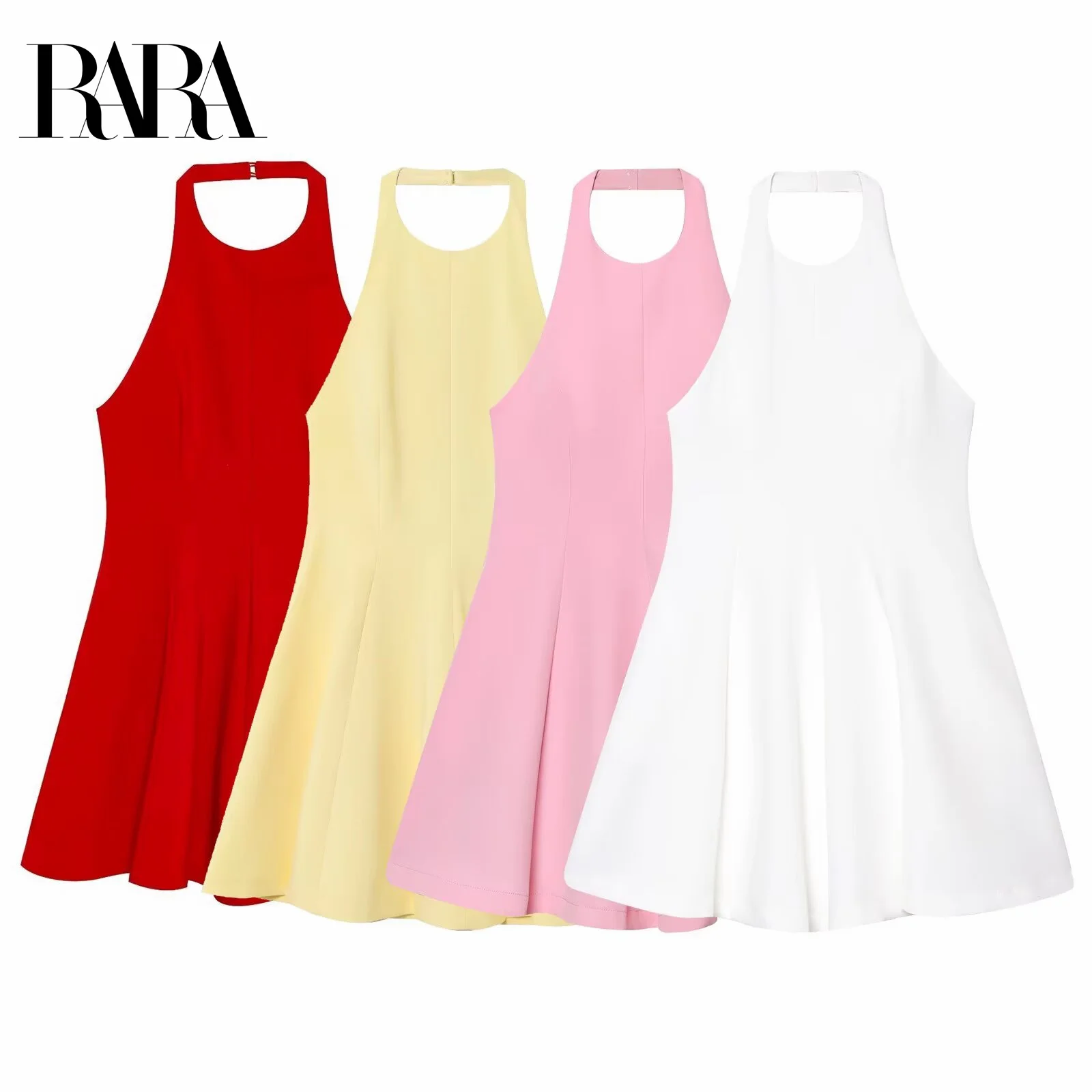 RARA2025 Summer New Women's Clothing Casual Simple Fashion Versatile Wavy Wide Hem Backless Halter Neck Short Dress
RARA2025 Summer New Women's Clothing Casual Simple Fashion Versatile Wavy Wide Hem Backless Halter Neck Short Dress