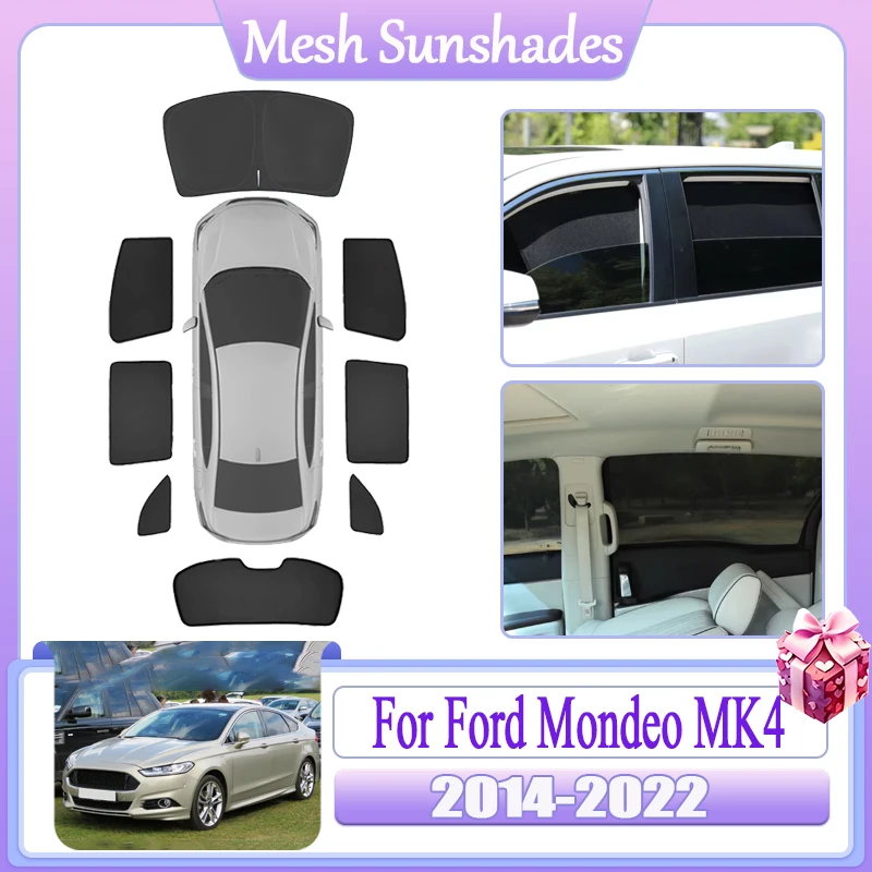 Car Mesh Sunshades For Ford Mondeo MK4 2014 2016 2018-2022 Fusion MK2 Custom Window Visors Sun Shade Curtain Auto Accessories
Car Mesh Sunshades For Ford Mondeo MK4 2014 2016 2018-2022 Fusion MK2 Custom Window Visors Sun Shade Curtain Auto Accessories