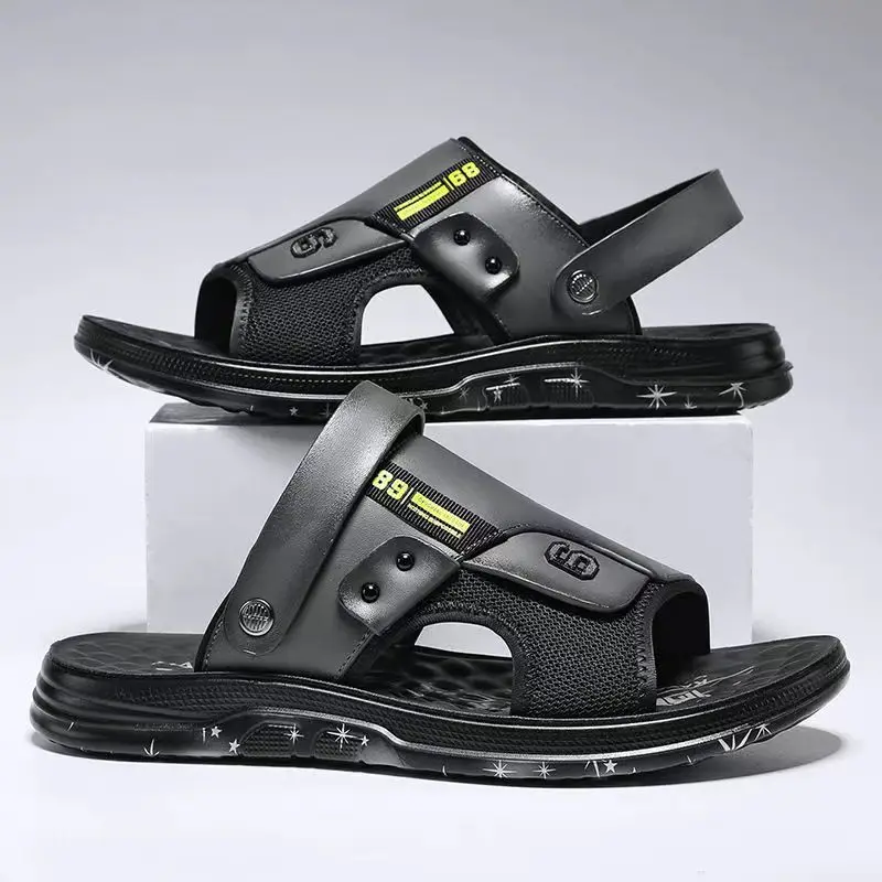 New Summer Man's One Word Casual Sandals Soft Sole Non Slip Dual Purpose Outdoor Beach Sandal Slipper Driving Shoe
New Summer Man's One Word Casual Sandals Soft Sole Non Slip Dual Purpose Outdoor Beach Sandal Slipper Driving Shoe