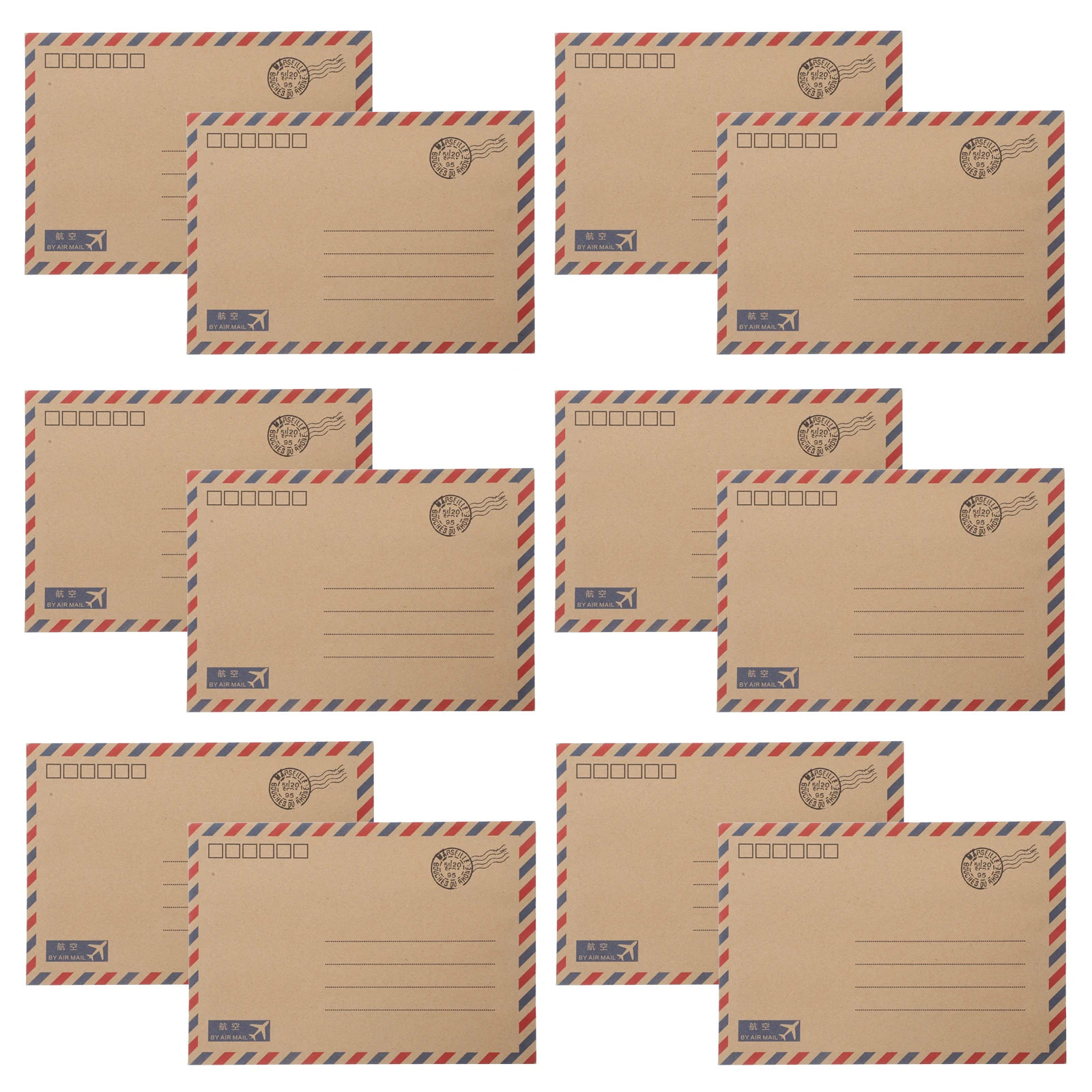 48pcs Vintage Envelopes Kraft Paper Airmail Stationery Set Cards Postcards Letter Papers WeddingInvitations
48pcs Vintage Envelopes Kraft Paper Airmail Stationery Set Cards Postcards Letter Papers WeddingInvitations