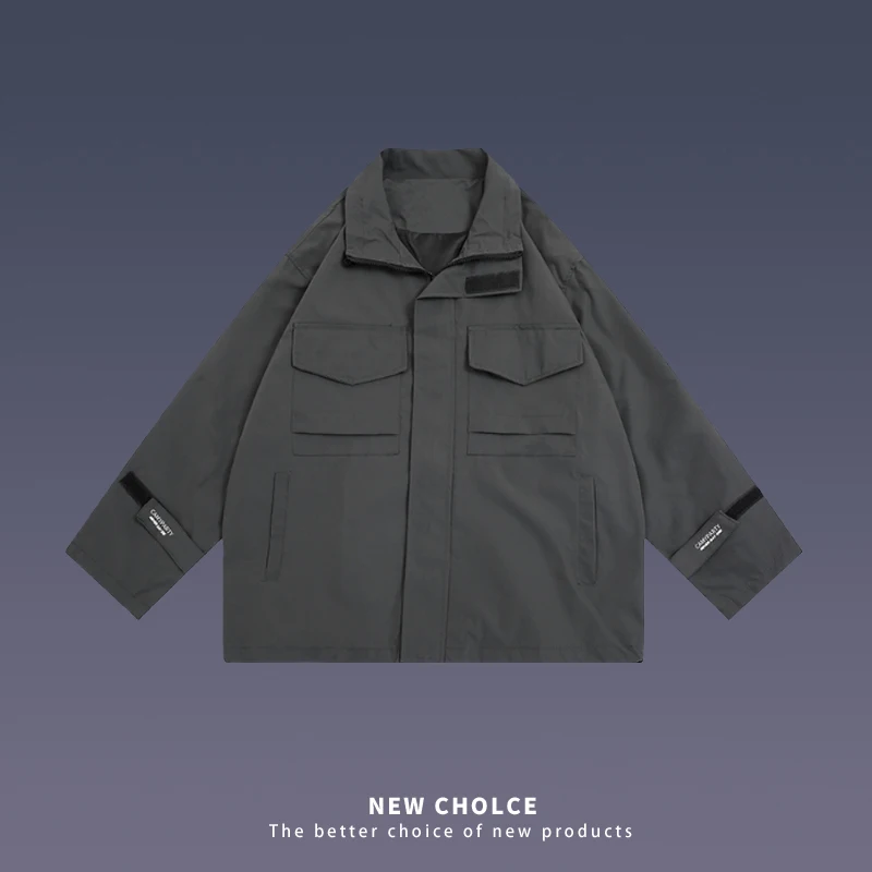 American Street Style Men's Jacket Flight Staff Jacket Solid Color Lapel Windbreaker Spring Autumn Unisex Top Ropa De Hombre
American Street Style Men's Jacket Flight Staff Jacket Solid Color Lapel Windbreaker Spring Autumn Unisex Top Ropa De Hombre