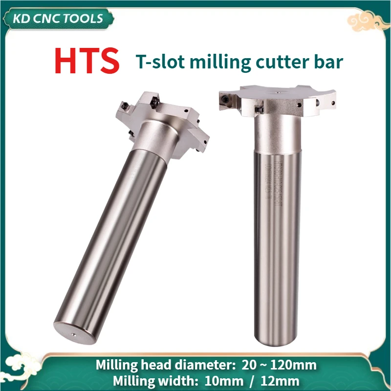 KD CNC HTS T-groove milling cutter Rod HTS T slot three sided milling cutter bar T-shaped milling cutter shank Slot width 10mm
KD CNC HTS T-groove milling cutter Rod HTS T slot three sided milling cutter bar T-shaped milling cutter shank Slot width 10mm