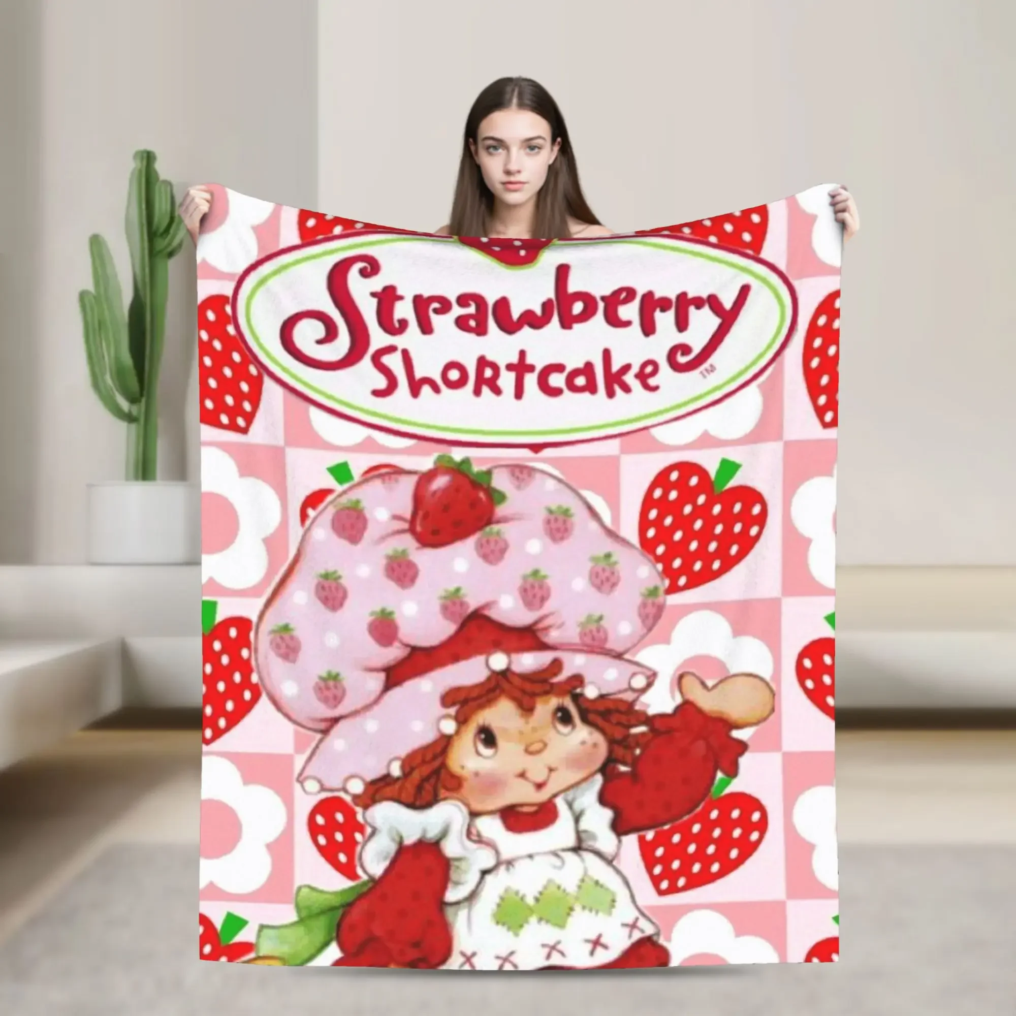 Cute Strawberry Shortcakes Girl Flannel Blanket Winter Super Warm Throw Blanket for Girls Boys Bedroom Bedspread Sofa Bed Cover
Cute Strawberry Shortcakes Girl Flannel Blanket Winter Super Warm Throw Blanket for Girls Boys Bedroom Bedspread Sofa Bed Cover