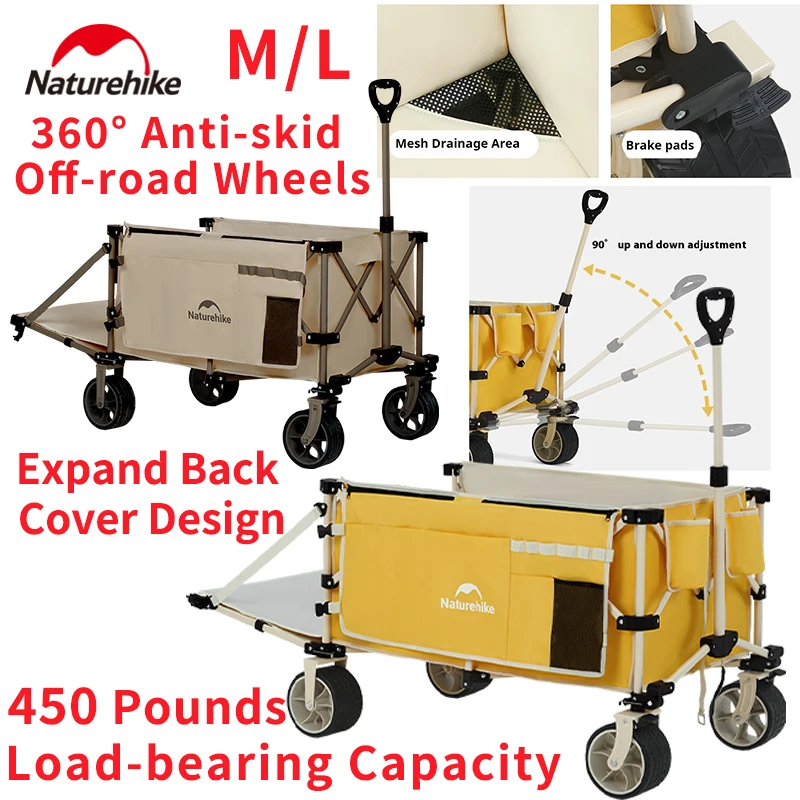 Легкая складная маленькая тележка Naturehike 360° ° Противоскользящие внедорожные колеса в один клик, быстрая разборка, модернизация, демпфирование
Легкая складная маленькая тележка Naturehike 360° ° Противоскользящие внедорожные колеса в один клик, быстрая разборка, модернизация, демпфирование