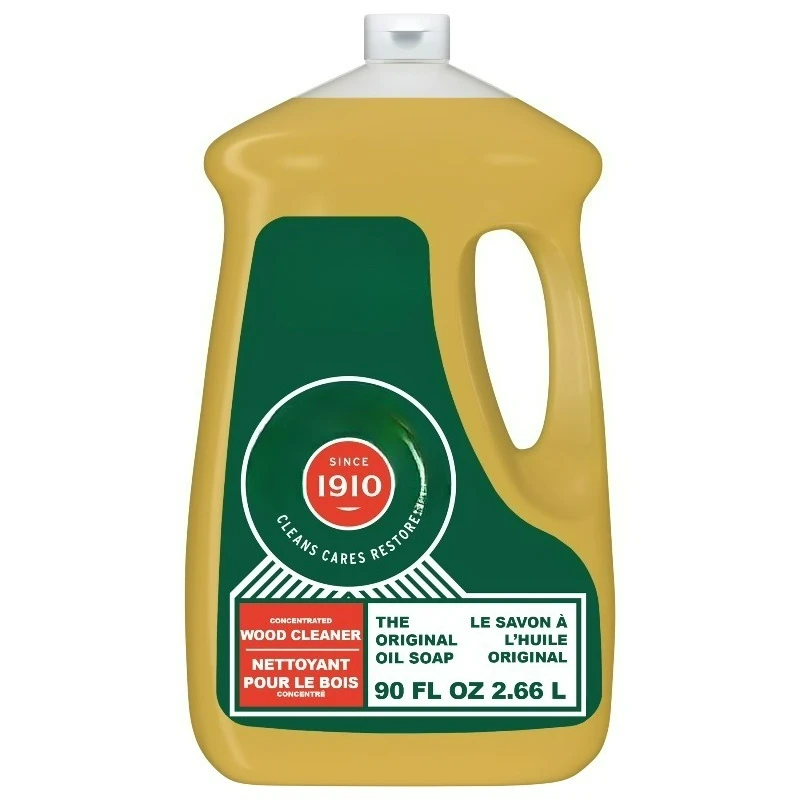 Oil Soap Concentrated Formula, Wood Cleaner, Citronella Oil Scent, 90 fl oz Bottle
Oil Soap Concentrated Formula, Wood Cleaner, Citronella Oil Scent, 90 fl oz Bottle