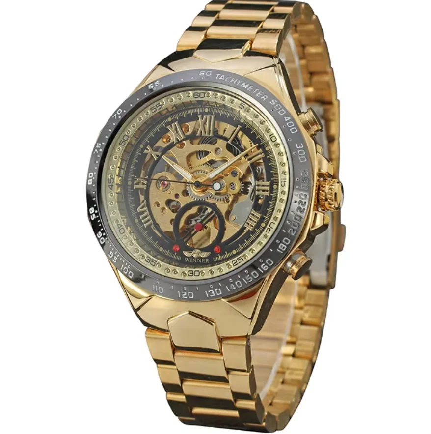 T-WINNER Лидер продаж, деловое металлическое платье, черный ободок, полый римский циферблат, механические часы, полностью стальной ремешок, автоматический ветер
T-WINNER Лидер продаж, деловое металлическое платье, черный ободок, полый римский циферблат, механические часы, полностью стальной ремешок, автоматический ветер