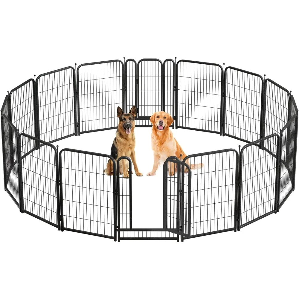 Metal Dog Playpen, 40 Inch Height 16 Panels, Ideal Dog Fence for Large/Medium/Small Dogs Indoor & Outdoor Bliss, Perfect Dog Pen
Metal Dog Playpen, 40 Inch Height 16 Panels, Ideal Dog Fence for Large/Medium/Small Dogs Indoor & Outdoor Bliss, Perfect Dog Pen