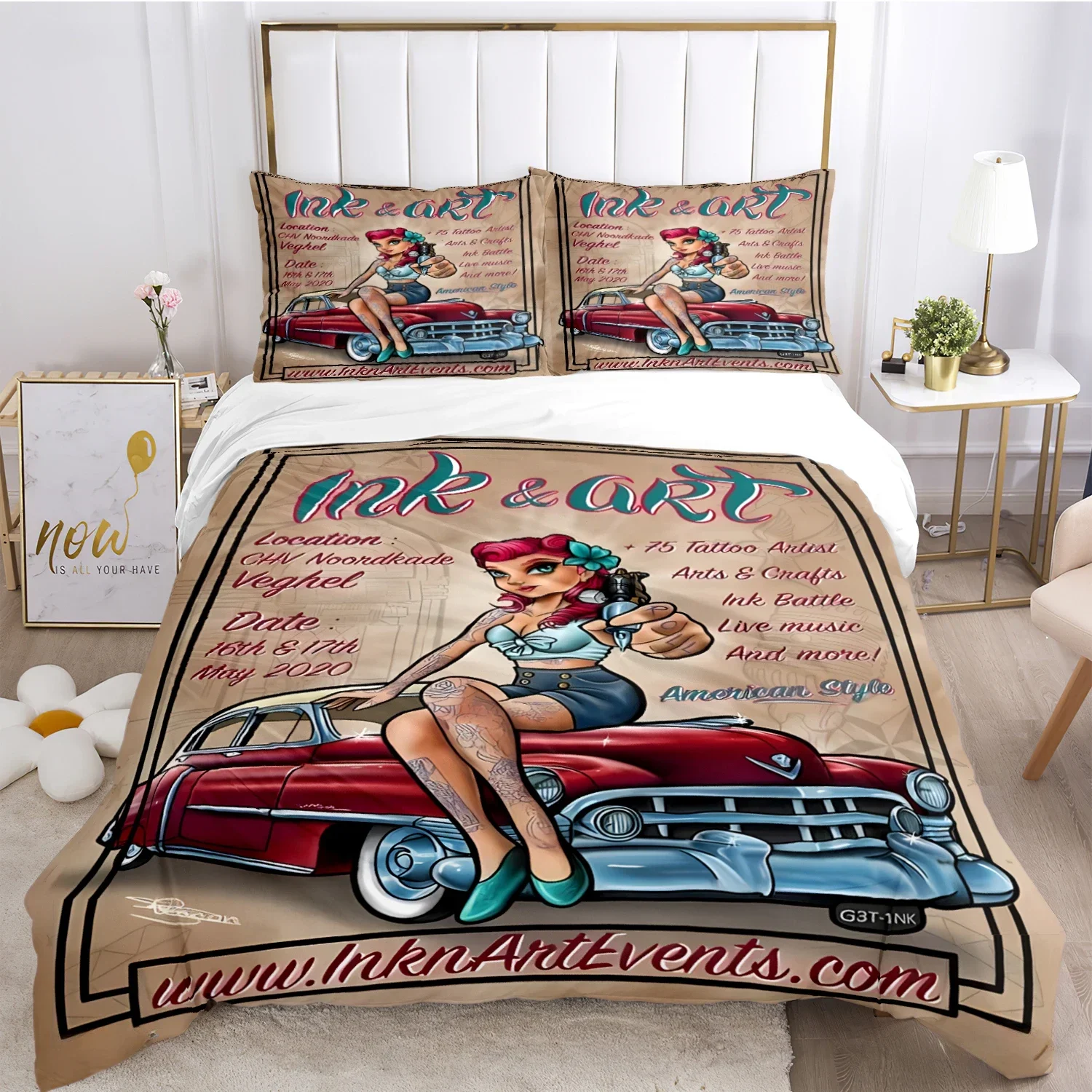 Rockabilly Hip Hop Music Comfortable Duvet Quilt Cover Pillowcase Bedding Set Children Bedroom Decoration Home Textile
Rockabilly Hip Hop Music Comfortable Duvet Quilt Cover Pillowcase Bedding Set Children Bedroom Decoration Home Textile