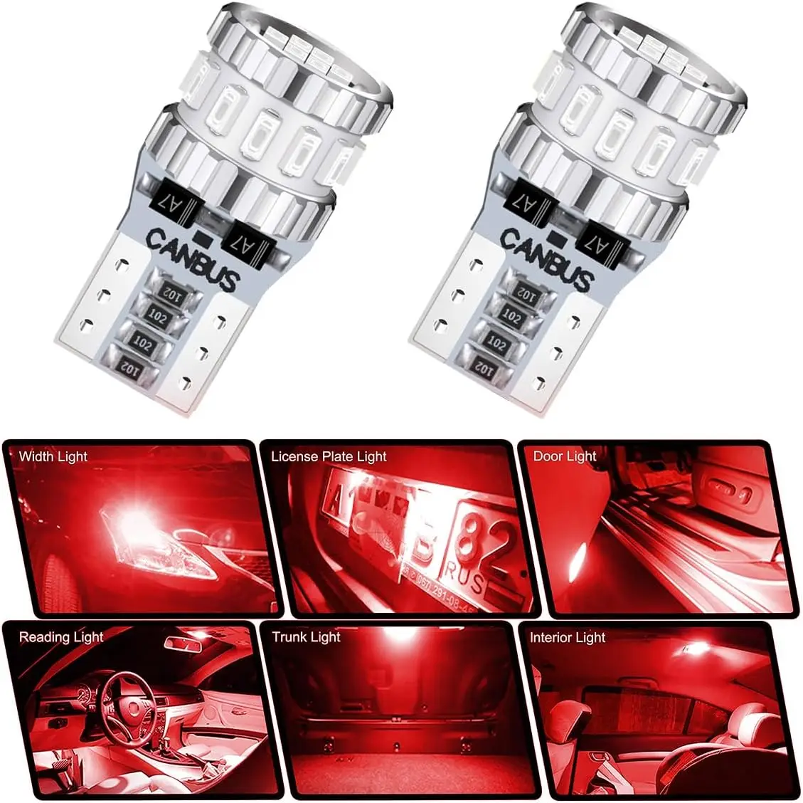 194 LED Bulb 1004K Red 168 2825 W5W T10 Wedge 18-SMD 3014 Chipsets Interior Car Bulbs Replacement For Dome Map Door Courtesy Tru
194 LED Bulb 1004K Red 168 2825 W5W T10 Wedge 18-SMD 3014 Chipsets Interior Car Bulbs Replacement For Dome Map Door Courtesy Tru