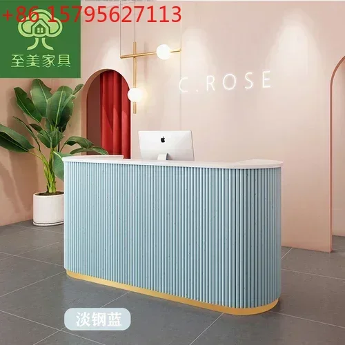ss newzq Clothing Store Small Cashier Beauty Salon Light Luxury Bar Counter Arc Front Desk Reception Desk Commercial
ss newzq Clothing Store Small Cashier Beauty Salon Light Luxury Bar Counter Arc Front Desk Reception Desk Commercial