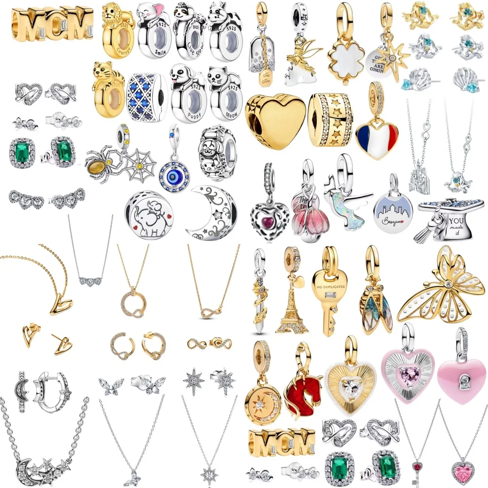 925 Silver Butterfly Beads Iron Tower Pendant Fit Original Bracelet DIY Accessories Fish, Star Earrings Necklace Charm Jewelry
925 Silver Butterfly Beads Iron Tower Pendant Fit Original Bracelet DIY Accessories Fish, Star Earrings Necklace Charm Jewelry