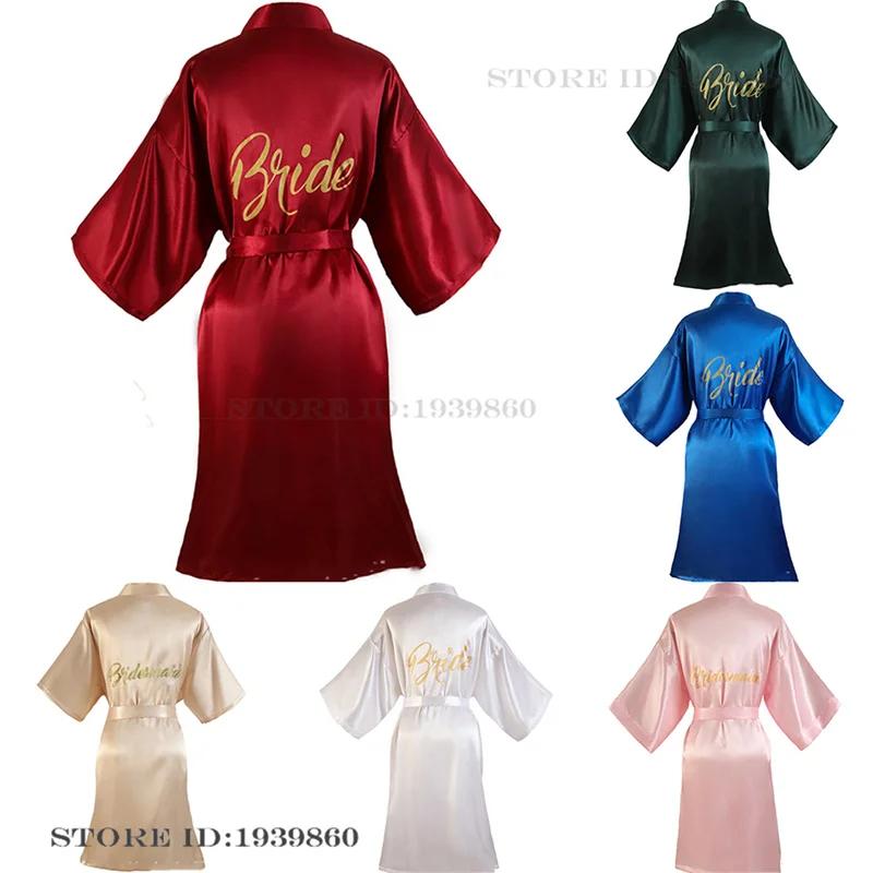 Sexy Elegant Wedding Robe Negligee Bride Bridesmaid Kimono Bathrobe Gown Spring Summer New Sleepwear Nightgown Satin Home Dress
Sexy Elegant Wedding Robe Negligee Bride Bridesmaid Kimono Bathrobe Gown Spring Summer New Sleepwear Nightgown Satin Home Dress
