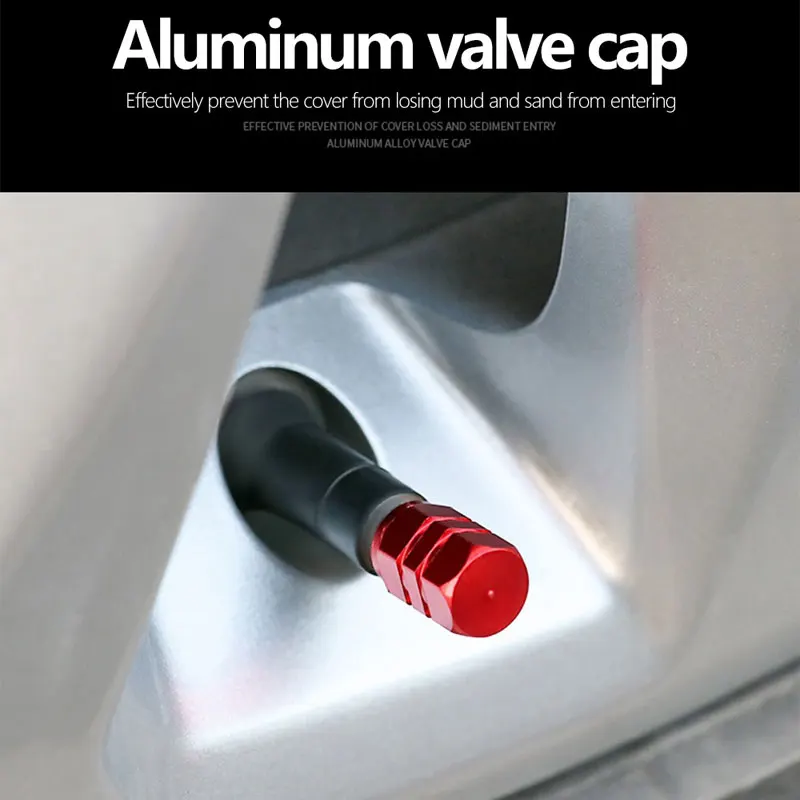 Aluminum Alloy Car Tire Valve Caps Airdust Waterproof Tyre Rim Stem Cover for Automobiles Motorcycles Bikes 4Pcs
Aluminum Alloy Car Tire Valve Caps Airdust Waterproof Tyre Rim Stem Cover for Automobiles Motorcycles Bikes 4Pcs