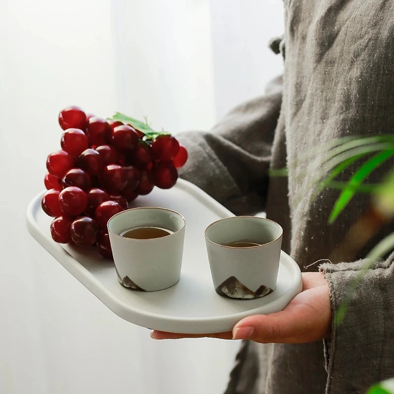 Far Mountain Japanese-style Black Pottery Dry Bubble Tray Retro Trumpet Home Simple Ceramic Tea Set Tea Table Zen Pot Tea Tray
Far Mountain Japanese-style Black Pottery Dry Bubble Tray Retro Trumpet Home Simple Ceramic Tea Set Tea Table Zen Pot Tea Tray
