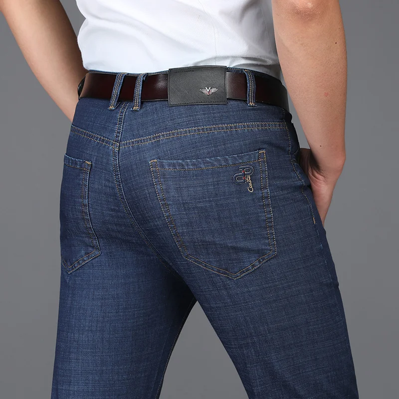 Spring Summer Jeans Man Pants Straight Thin Denim Men Trousers Casual Clothing Regular Fit
Spring Summer Jeans Man Pants Straight Thin Denim Men Trousers Casual Clothing Regular Fit