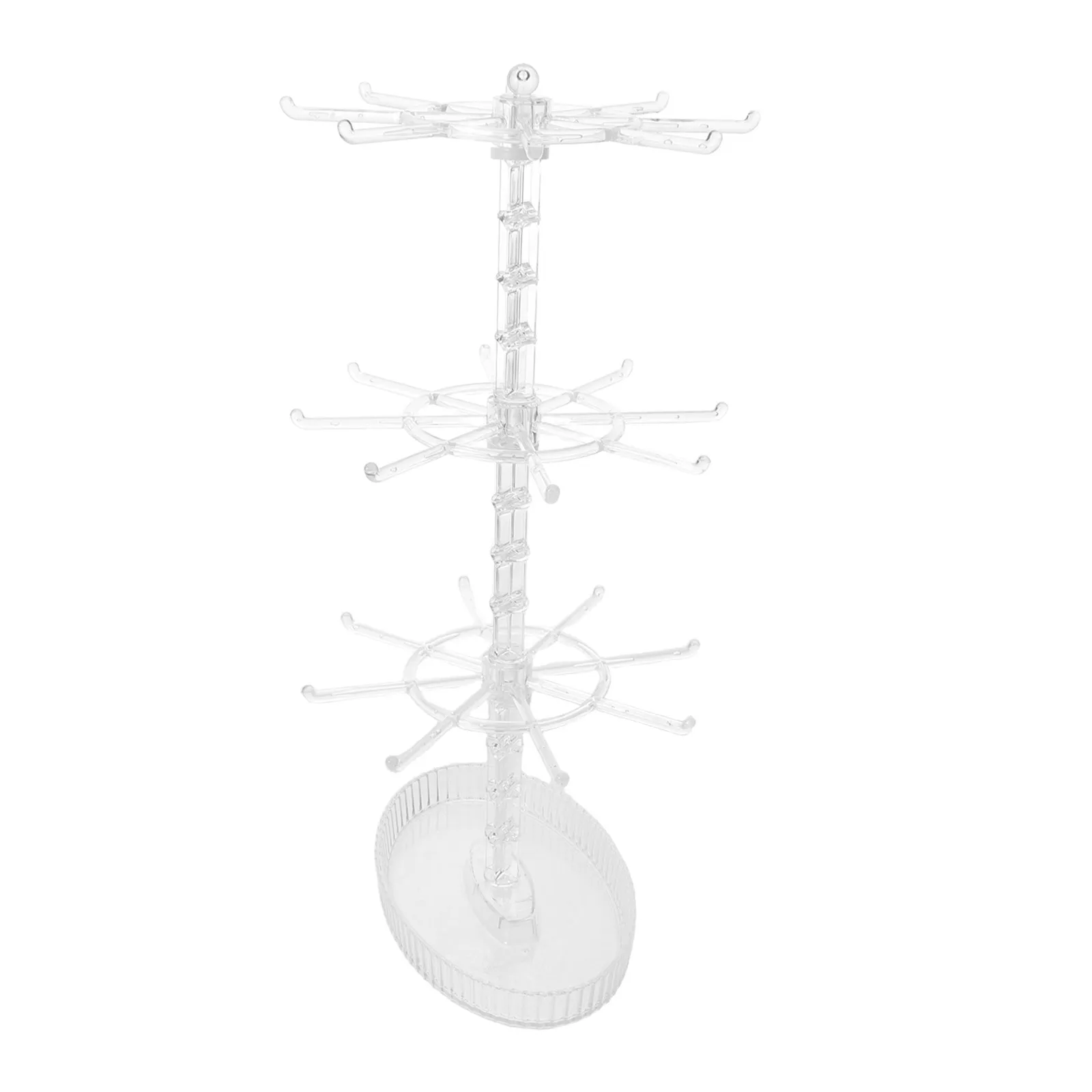 Transparent 3 Tier Rotating Jewelry Display Holder Elegant Spinner Stand Rotating Bracelet Storage Rack Dressing Table Organizer
Transparent 3 Tier Rotating Jewelry Display Holder Elegant Spinner Stand Rotating Bracelet Storage Rack Dressing Table Organizer