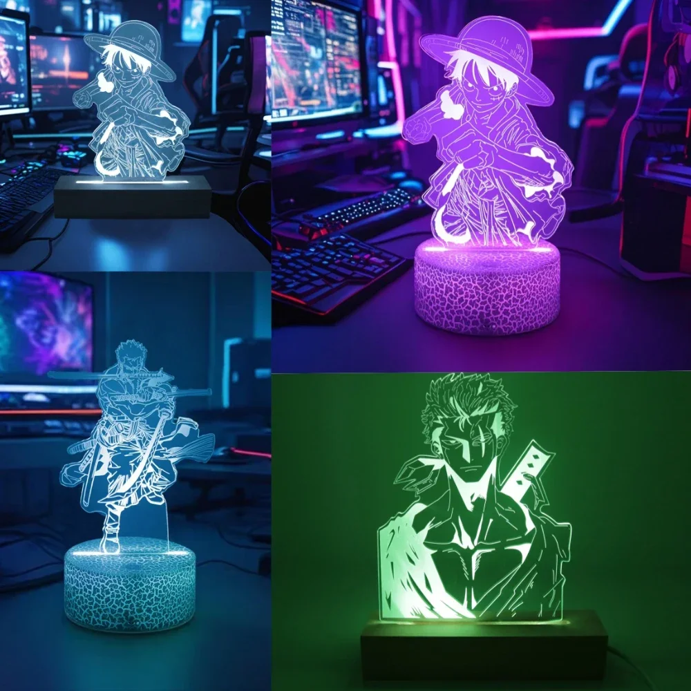 Anime Luffy Zoro Touch Lamp Home Bedroom Decoration Lampara Led Escritorio Stuff for Your Room Night Light Gifts for Boyfriend
Anime Luffy Zoro Touch Lamp Home Bedroom Decoration Lampara Led Escritorio Stuff for Your Room Night Light Gifts for Boyfriend