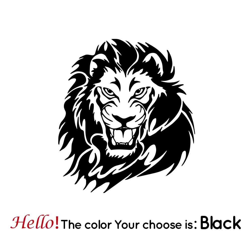 57x64cm Fierce Lion Auto Decals - Vinyl Stickers for Engine Cover/Windows, Waterproof Removable Animal Mural
57x64cm Fierce Lion Auto Decals - Vinyl Stickers for Engine Cover/Windows, Waterproof Removable Animal Mural