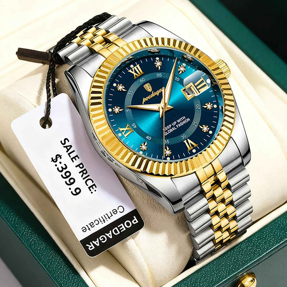 POEDAGAR Бизнес Роскошные Кварцевые Наручные Часы Для Мужчин Водонепроницаемые Светящиеся Дата Мужские Часы Спортивные Мужские Часы Из Нержавеющей Стали Reloj
POEDAGAR Бизнес Роскошные Кварцевые Наручные Часы Для Мужчин Водонепроницаемые Светящиеся Дата Мужские Часы Спортивные Мужские Часы Из Нержавеющей Стали Reloj