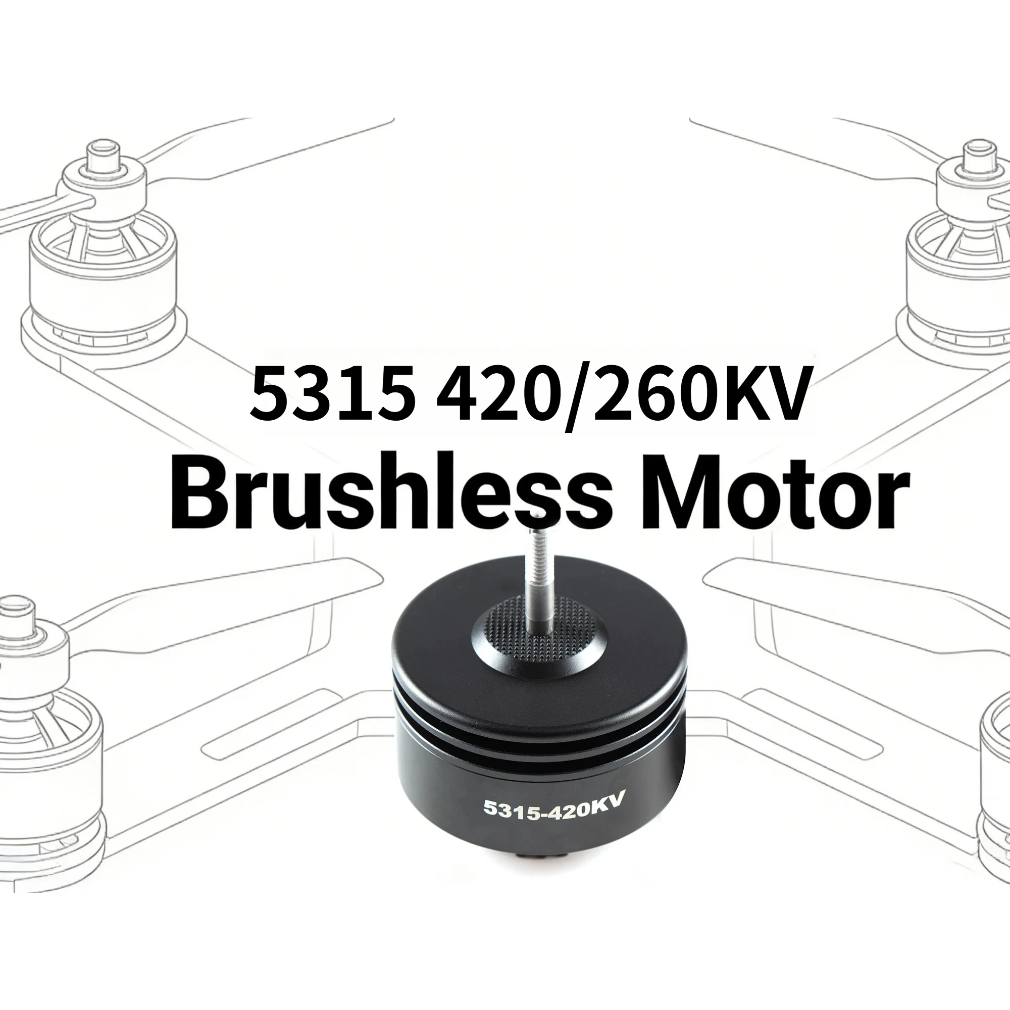 5315 420KV/260KV 6-8S Brushless Motor 12Slots RC FPV Motor for 15inch Frame FPV MultiRotor Long Range Drone DIY Model Parts
5315 420KV/260KV 6-8S Brushless Motor 12Slots RC FPV Motor for 15inch Frame FPV MultiRotor Long Range Drone DIY Model Parts