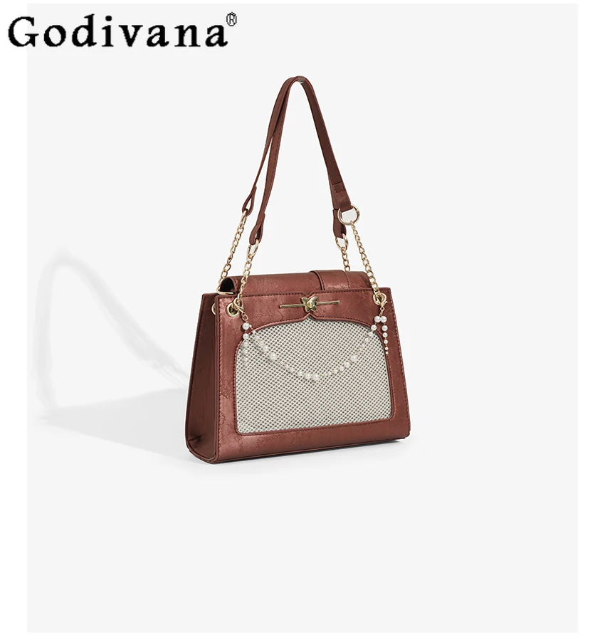 Japanese College Style Two-dimensional Transparent Pain Bag Badge Sweet Cute Daily Versatile Commuter Pearl Chain Messenger Bag
Japanese College Style Two-dimensional Transparent Pain Bag Badge Sweet Cute Daily Versatile Commuter Pearl Chain Messenger Bag
