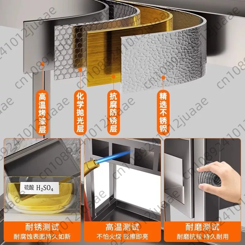 Household seasoning multi-functional knife holder, chopstick box sticky board countertop multi-layer storage rack
Household seasoning multi-functional knife holder, chopstick box sticky board countertop multi-layer storage rack
