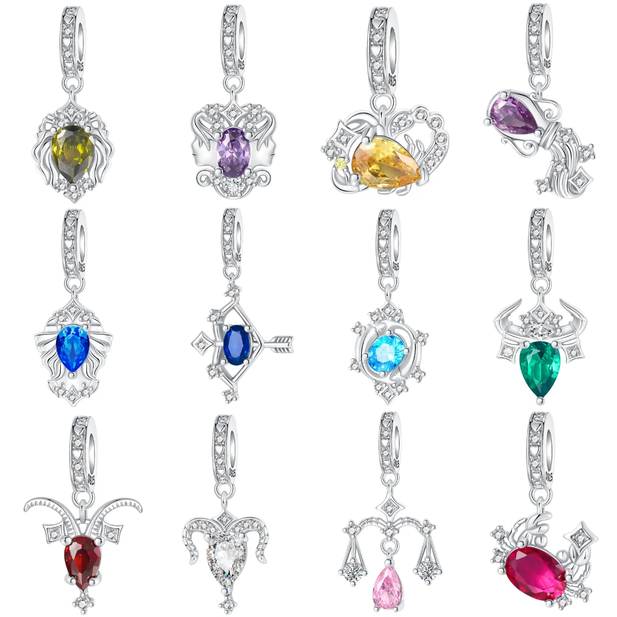 Стерлингового серебра 925 пробы, 12 подвесок в виде созвездия, подвески со звездами и знаками зодиака, подходят для оригинальных браслетов, ожерелья, изготовление женских ювелирных изделий, подарков
Стерлингового серебра 925 пробы, 12 подвесок в виде созвездия, подвески со звездами и знаками зодиака, подходят для оригинальных браслетов, ожерелья, изготовление женских ювелирных изделий, подарков