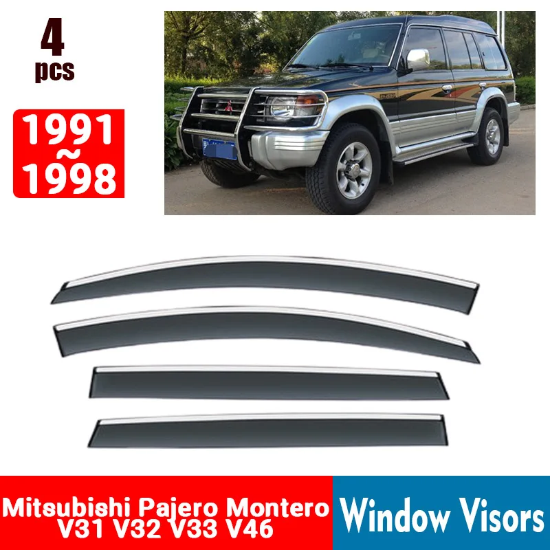 FOR Pajero Montero V31 V32 V33 V46 1991-1998 Window Visors Rain Guard Windows Rain Cover Deflector Awning Shield Vent Guard
FOR Pajero Montero V31 V32 V33 V46 1991-1998 Window Visors Rain Guard Windows Rain Cover Deflector Awning Shield Vent Guard