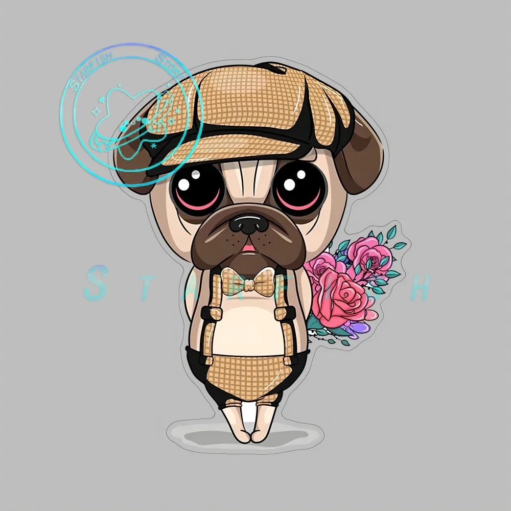 Cute Little Dog with Flowers Living Room Home Decoration Wall Stickers Computer Stickers PVC Material Waterproof and Sunscreen
Cute Little Dog with Flowers Living Room Home Decoration Wall Stickers Computer Stickers PVC Material Waterproof and Sunscreen