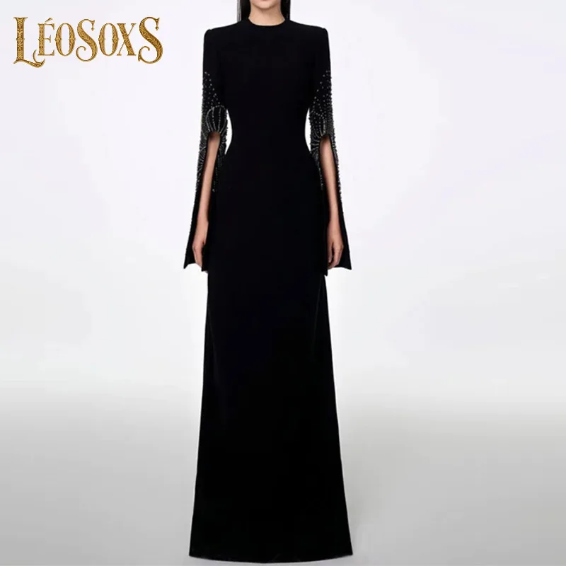 LEOSOXS модное женское вечернее платье из сращенного бисера с разрезом на рукавах и высокой талией макси-банкетные платья 2025 весенняя новая одежда
LEOSOXS модное женское вечернее платье из сращенного бисера с разрезом на рукавах и высокой талией макси-банкетные платья 2025 весенняя новая одежда
