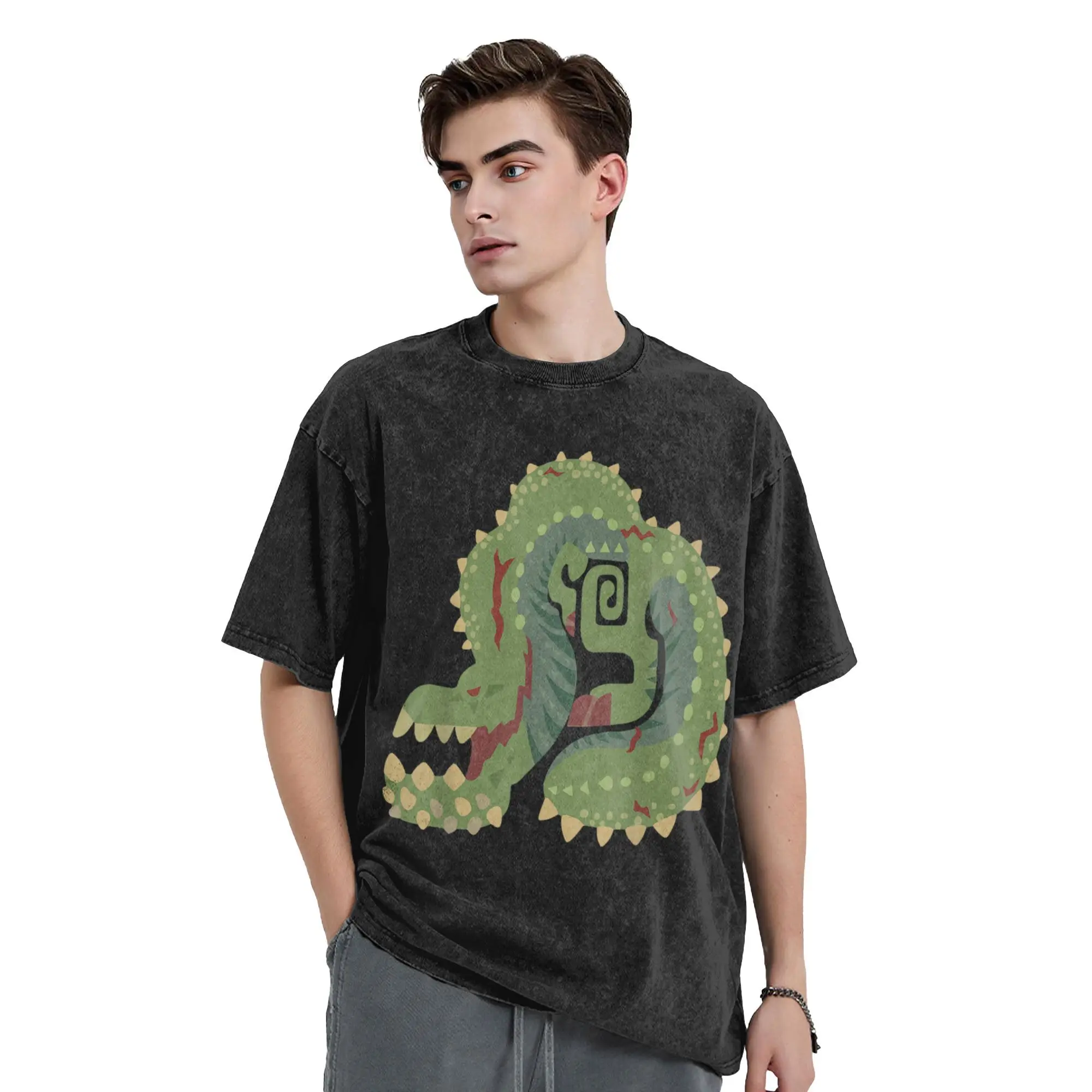 Monster Hunter Deviljho Monster Washed футболка уличная одежда в стиле хип-хоп винтажные футболки футболки топы для мужчин женщин 100% хлопок с принтом
Monster Hunter Deviljho Monster Washed футболка уличная одежда в стиле хип-хоп винтажные футболки футболки топы для мужчин женщин 100% хлопок с принтом