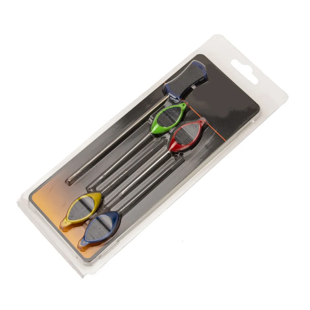 Carp Fishing Baiting Needle Set 5 pcs High Carbon Steel Construction 15.3cm 9.5cm 9.3cm 9cm 7.6cm Lengths Portable
Carp Fishing Baiting Needle Set 5 pcs High Carbon Steel Construction 15.3cm 9.5cm 9.3cm 9cm 7.6cm Lengths Portable