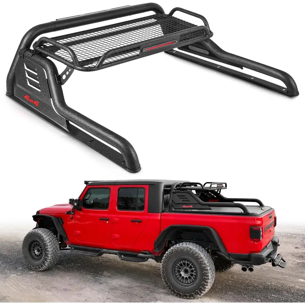 Съемная грузовая корзина на дуги безопасности с дополнительным стоп-сигналом, совместимая с тентом и багажной полкой для Ford F-150 Raptor 2004-2026 гг.
Съемная грузовая корзина на дуги безопасности с дополнительным стоп-сигналом, совместимая с тентом и багажной полкой для Ford F-150 Raptor 2004-2026 гг.