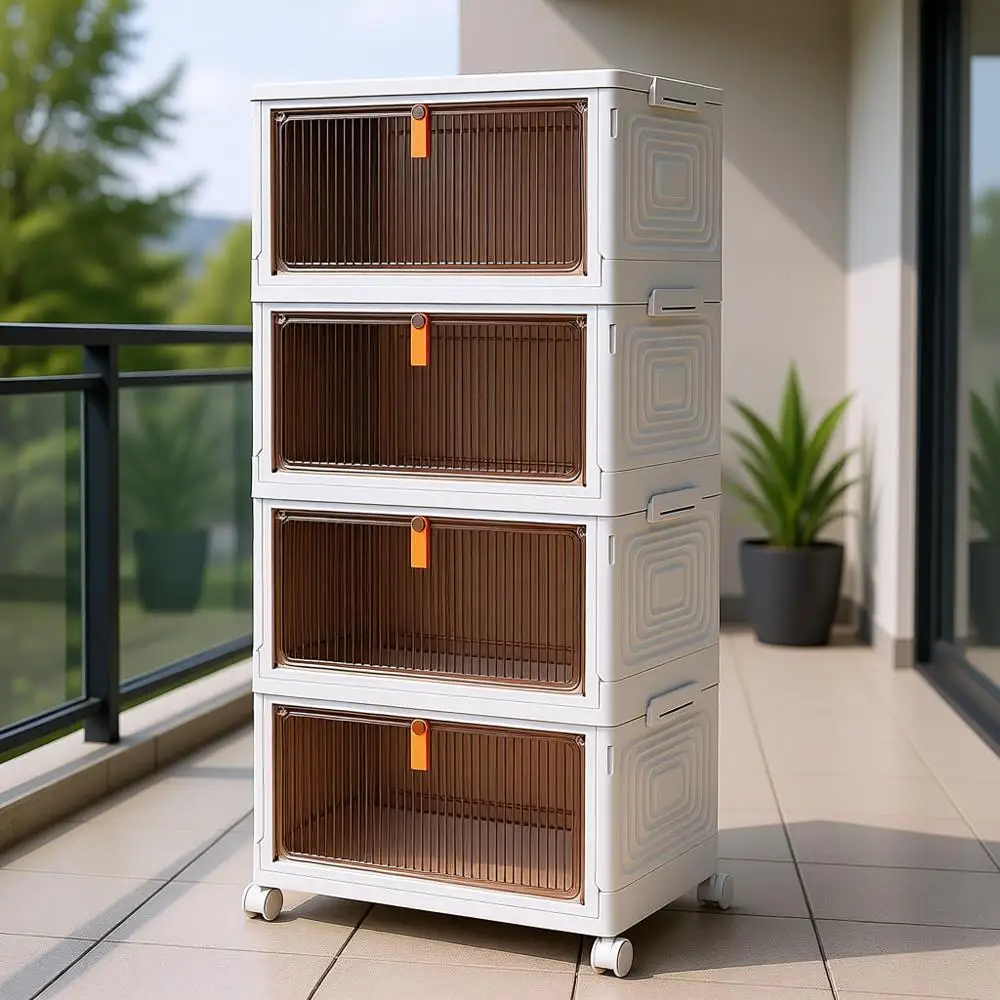 4-ярусные штабелируемые пластиковые контейнеры для хранения с крышками для спальни, гостиной, офиса — прочные емкости
4-ярусные штабелируемые пластиковые контейнеры для хранения с крышками для спальни, гостиной, офиса — прочные емкости