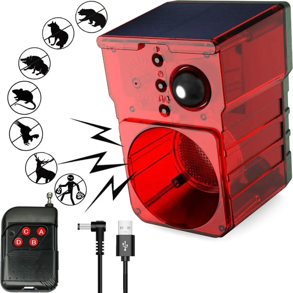 Solar Energy Solar Powered Alarm Audible and Visual Alarm Dog's Bark Solar Powered Alarm Light Sound Recording Infrared
Solar Energy Solar Powered Alarm Audible and Visual Alarm Dog's Bark Solar Powered Alarm Light Sound Recording Infrared