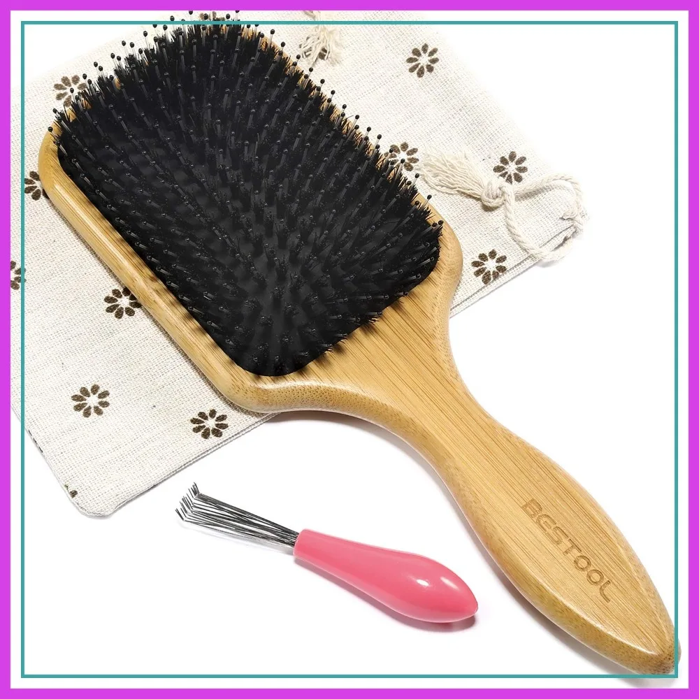 Premium Boar & Nylon Bristle Brush for All Hair Types, Wet/Dry, Detangling & Shine
Premium Boar & Nylon Bristle Brush for All Hair Types, Wet/Dry, Detangling & Shine