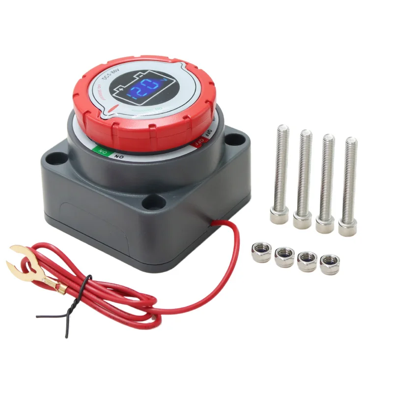 300A 2-Pole PC Circuit On/Off Battery Disconnect Switch with Voltage Display 5-60V for Car & Boat
300A 2-Pole PC Circuit On/Off Battery Disconnect Switch with Voltage Display 5-60V for Car & Boat