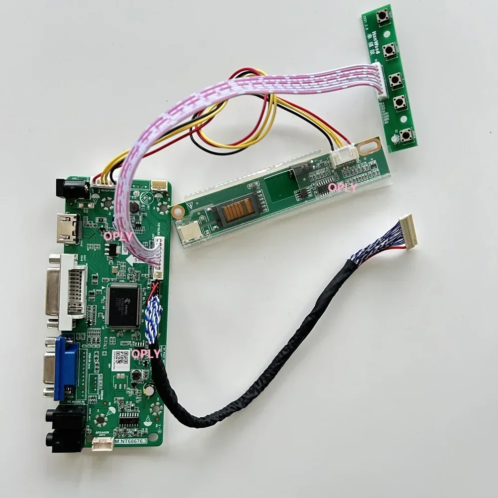 M.NT68676 VGA HDMI-compatible DVI Controller board kit for LG LM171WX3 TL 1440X900 17.1" panel LCD screen monitor DIY
M.NT68676 VGA HDMI-compatible DVI Controller board kit for LG LM171WX3 TL 1440X900 17.1" panel LCD screen monitor DIY