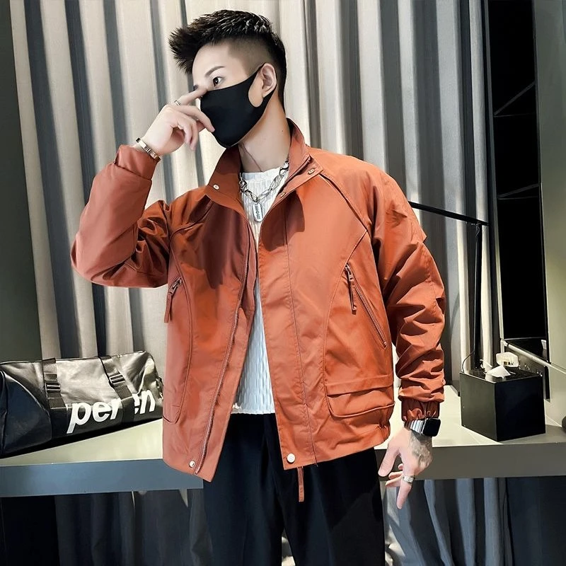 2025 New Men's Military Jacket - Olive Green Standing Collar Fall Coat with Edgy Design
2025 New Men's Military Jacket - Olive Green Standing Collar Fall Coat with Edgy Design