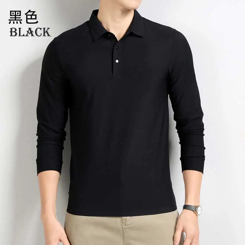 Ice Silk Polo Shirt Men Spring Autumn Casual Thin Elastic Slim Long Sleeves Shirt Men Sweat Absorbing Breathable Polo Shirt Male
Ice Silk Polo Shirt Men Spring Autumn Casual Thin Elastic Slim Long Sleeves Shirt Men Sweat Absorbing Breathable Polo Shirt Male