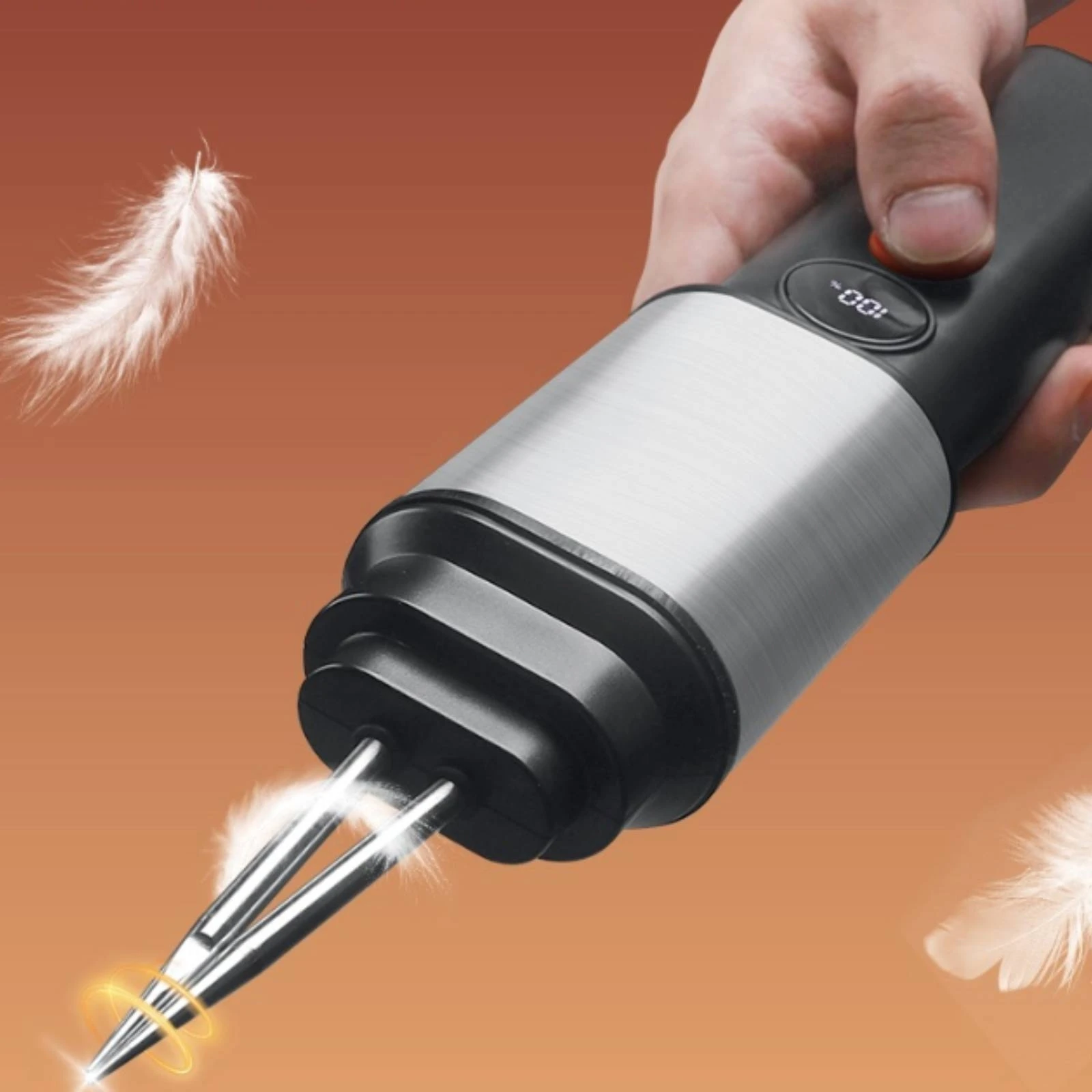 Handheld Electric Feather Plucker Auto-Adjusting Head Automatic Chicken Defeatherer Electric Plucking Tweezers Type-C Charging
Handheld Electric Feather Plucker Auto-Adjusting Head Automatic Chicken Defeatherer Electric Plucking Tweezers Type-C Charging