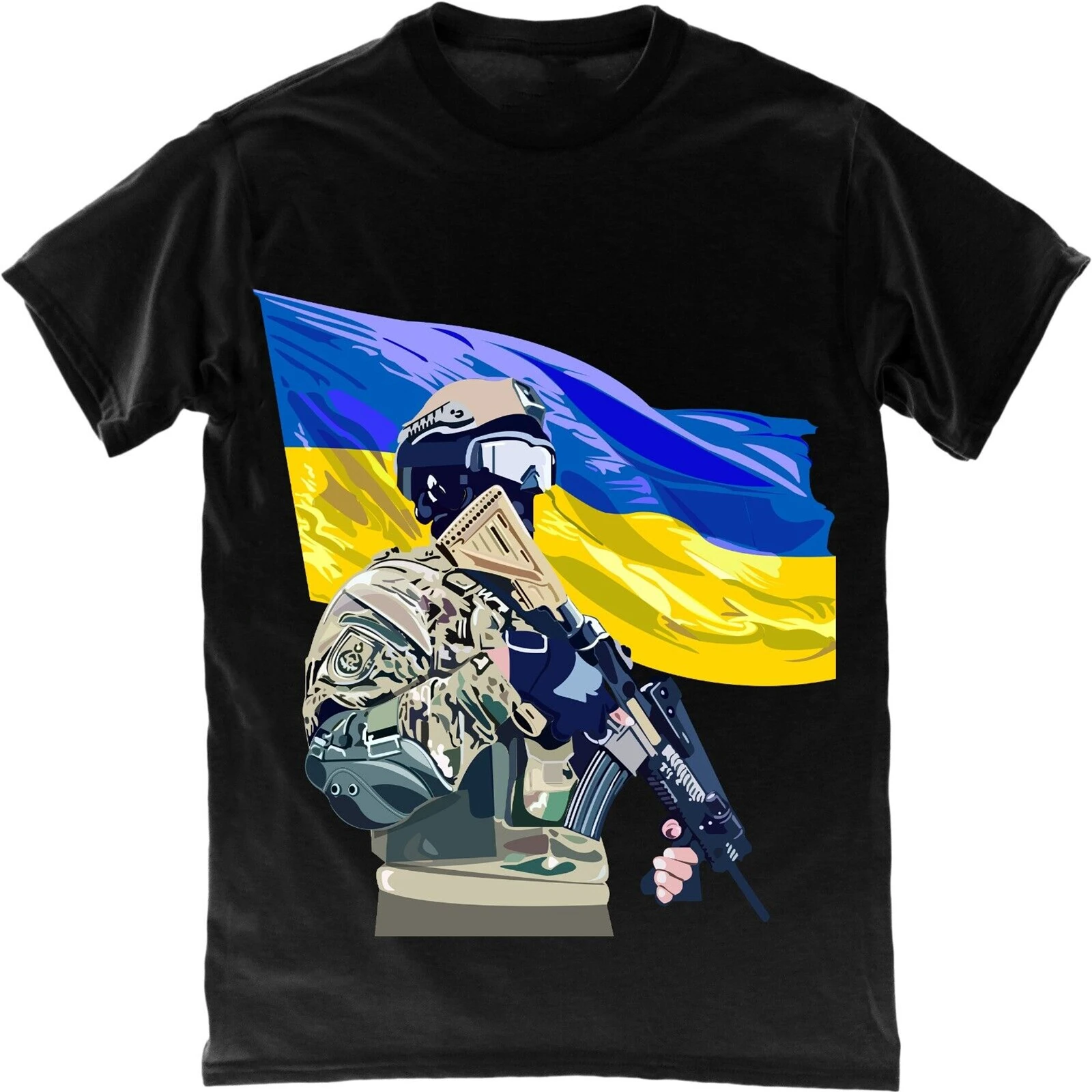 Slava Ukraine T-Shirt Ukrainian Flag and Warrior | White Black Men's 100% Cotton Casual T-shirts Loose Top Size S-3XL
Slava Ukraine T-Shirt Ukrainian Flag and Warrior | White Black Men's 100% Cotton Casual T-shirts Loose Top Size S-3XL